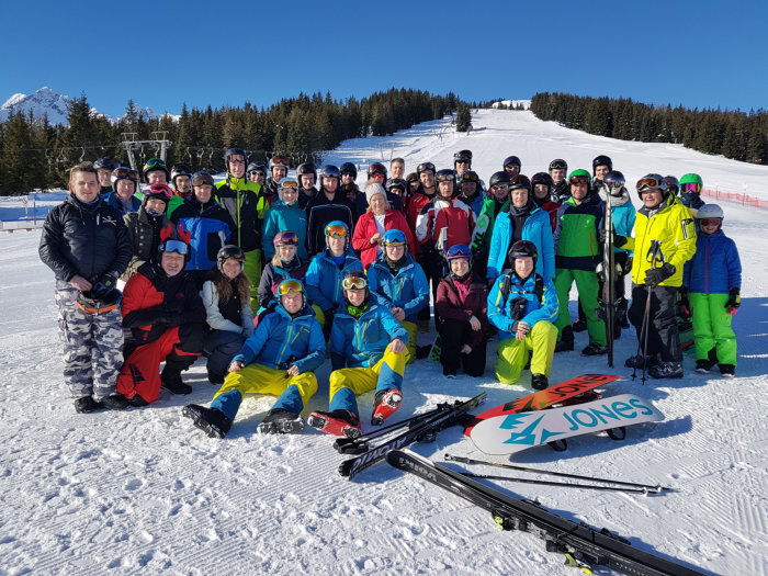Gruppenfoto bei der Zweitagesfahrt im Zillertal